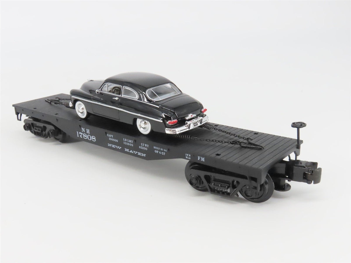 O Gauge 3-Rail Atlas 1004203-1 NH New Haven Flat Car #17808 w/ Automobile