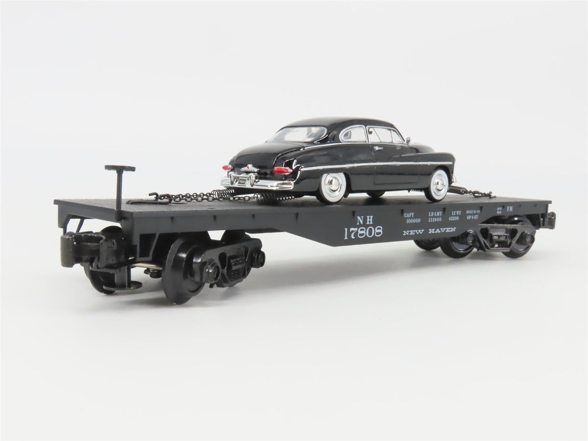 O Gauge 3-Rail Atlas 1004203-1 NH New Haven Flat Car #17808 w/ Automobile