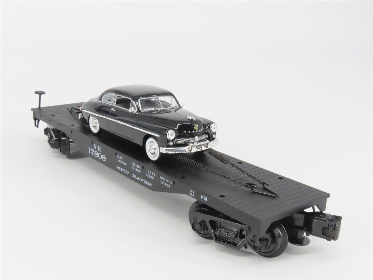 O Gauge 3-Rail Atlas 1004203-1 NH New Haven Flat Car #17808 w/ Automobile