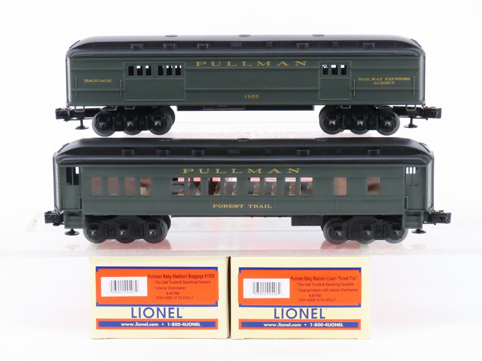 O Gauge 3-Rail Lionel 6-81764 Pullman Baby Madison Passenger 2-Pack