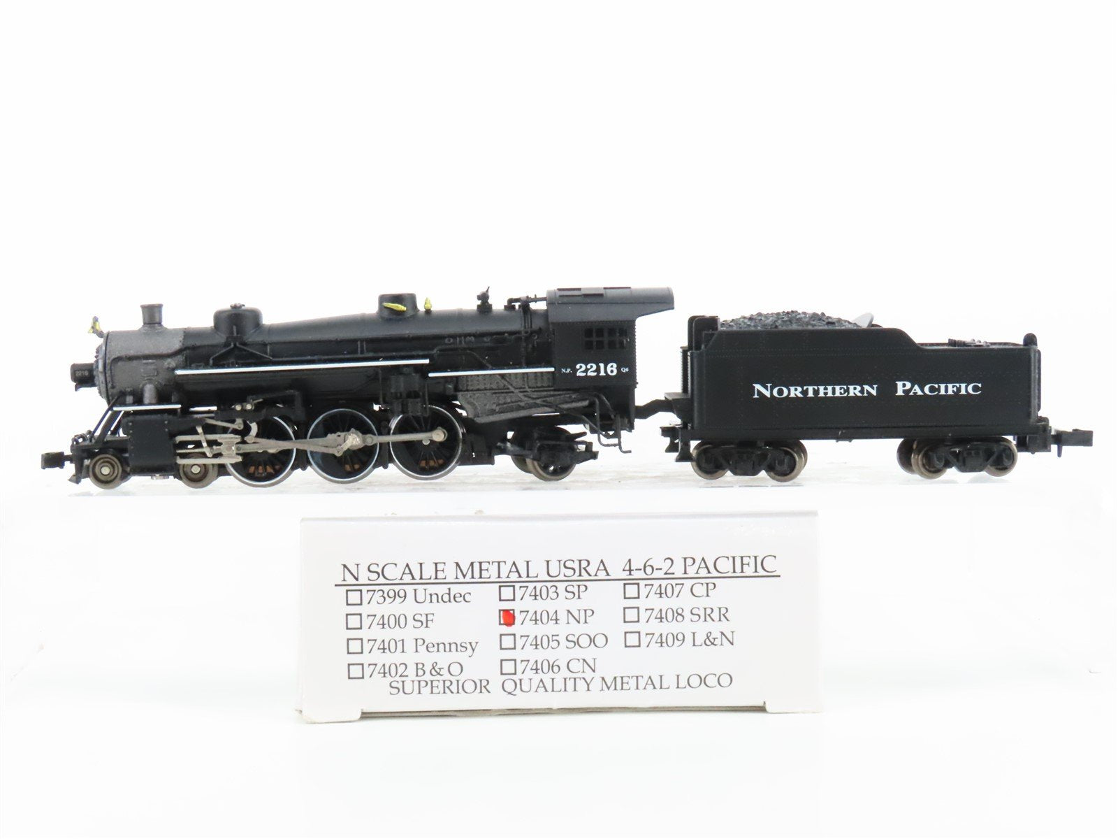 N Scale Model Power 7404 Undecorated 4-6-2 Steam Locomotive