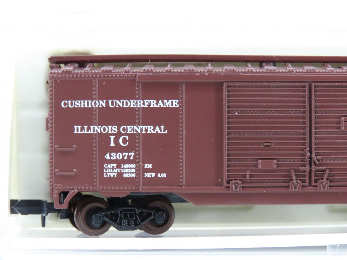 N Scale Atlas 3632 IC Illinois Central &quot;Mainline&quot; 50&#39; Double Door Box Car #43077