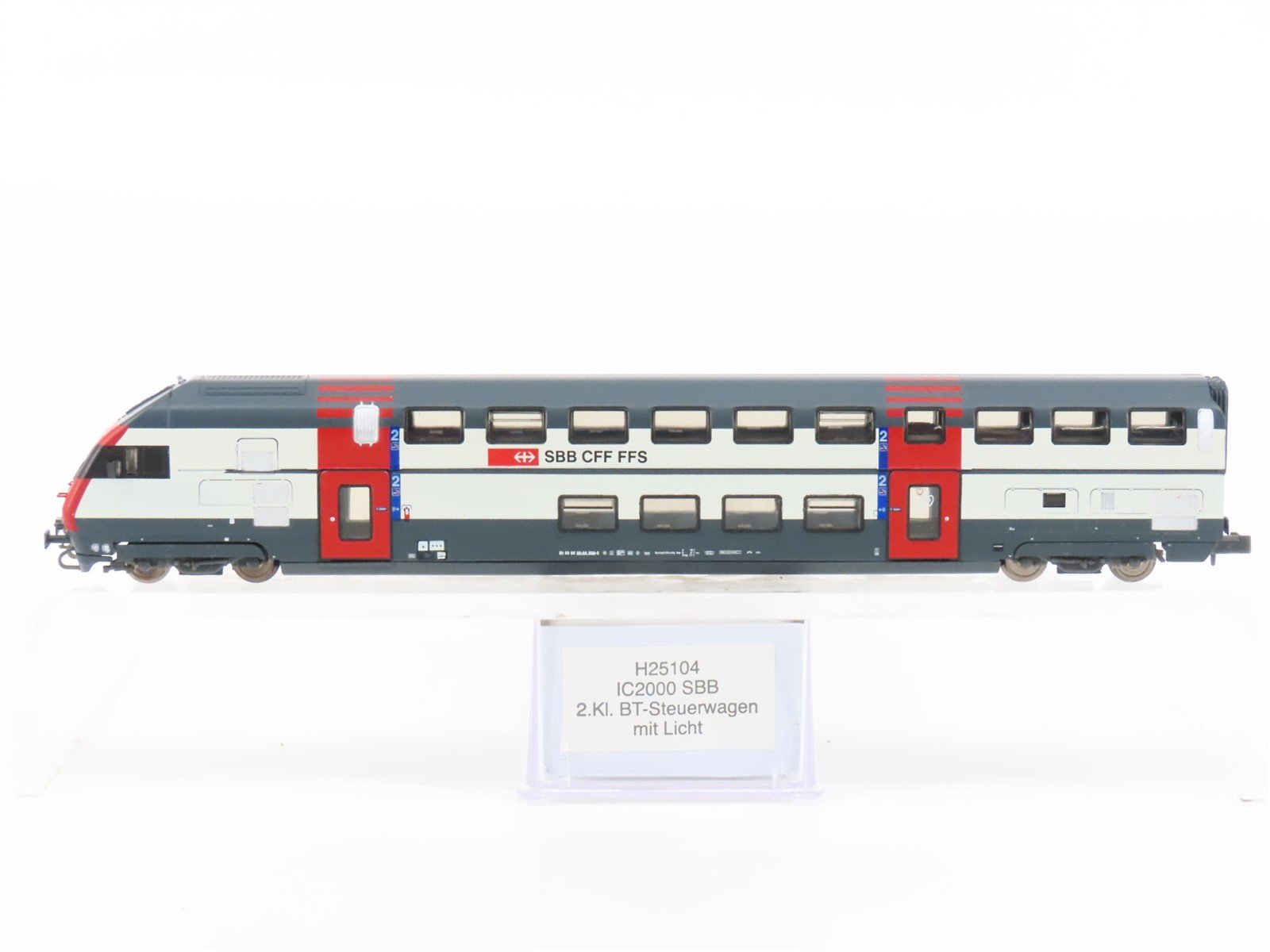 N Hobbytrain H25104 SBB CFF FFS Swiss Federal IC2000 BT Control Car UNPOWERED