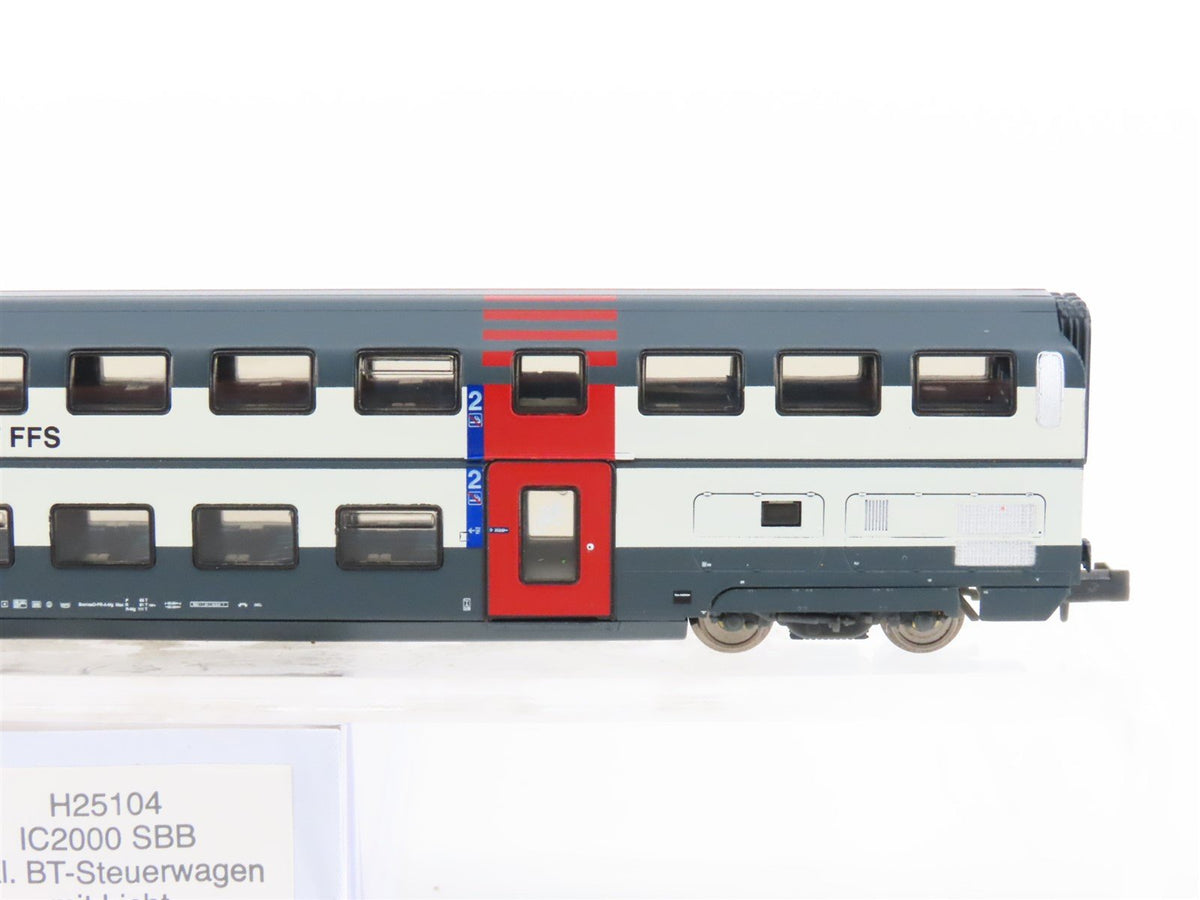 N Hobbytrain H25104 SBB CFF FFS Swiss Federal IC2000 BT Control Car UNPOWERED