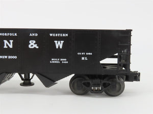 O Gauge 3-Rail Lionel 6-19885 N&W Norfolk & Western Operating 2-Bay Hopper 22000