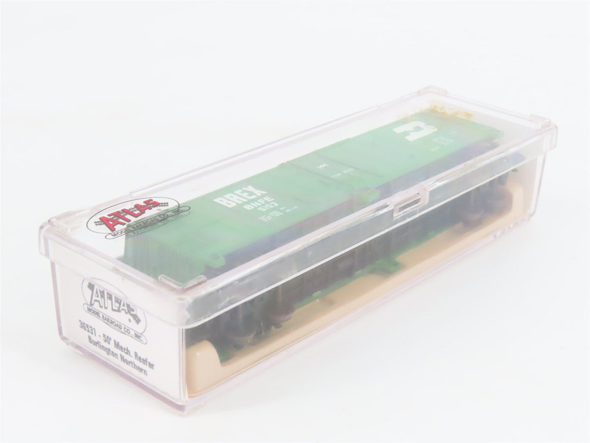 N Scale Atlas 36531 BNFE BREX Burlington Northern 50&#39; Mechanical Reefer #5153
