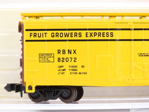 N Scale Atlas 3331 RBNX Fruit Growers Express 40' Plug Door Box Car #82072