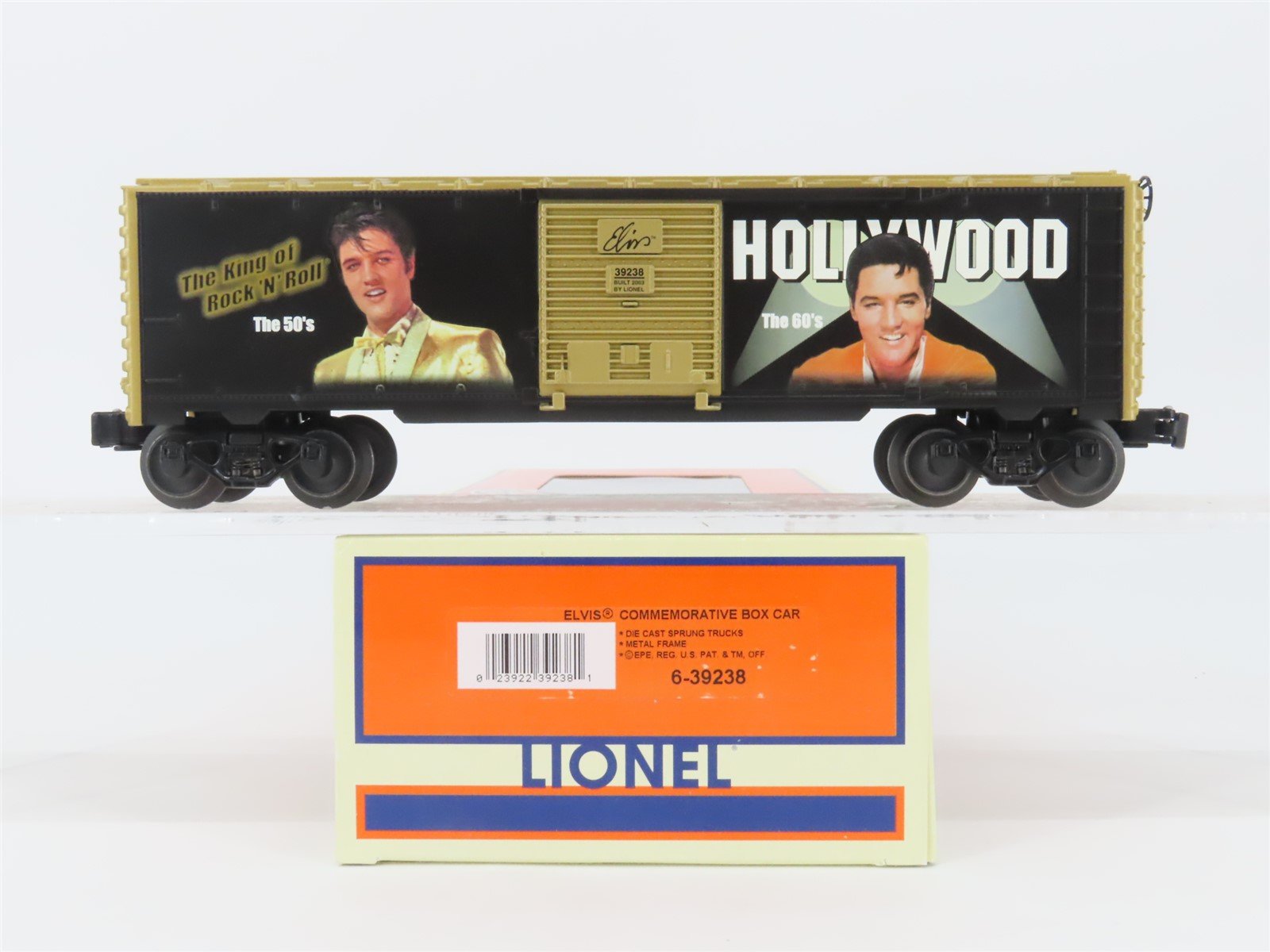 O Gauge 3-Rail Lionel 6-39238 Elvis Commemorative Single Door Box Car #1973