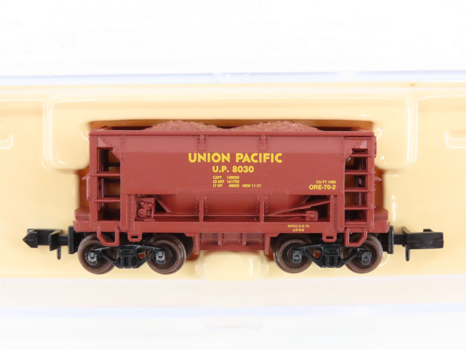 N Scale Atlas 32131 UP Union Pacific Ore Car #8030 w/ Load
