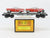 O Gauge 3-Rail MTH Rail King 30-7610 Auto Transport Flat Car #1957 w/ 2 Chevys