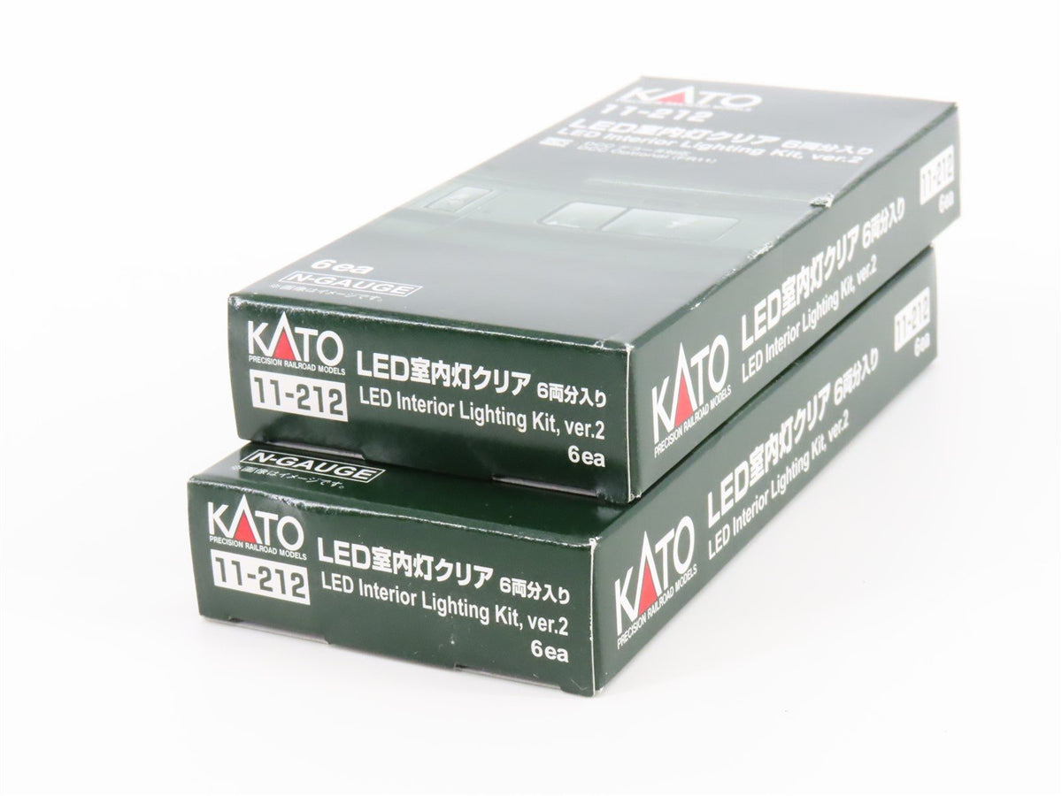 LOT of 2 N Scale KATO 11-212 LED Interior Lighting Kit Ver 2 6-Packs