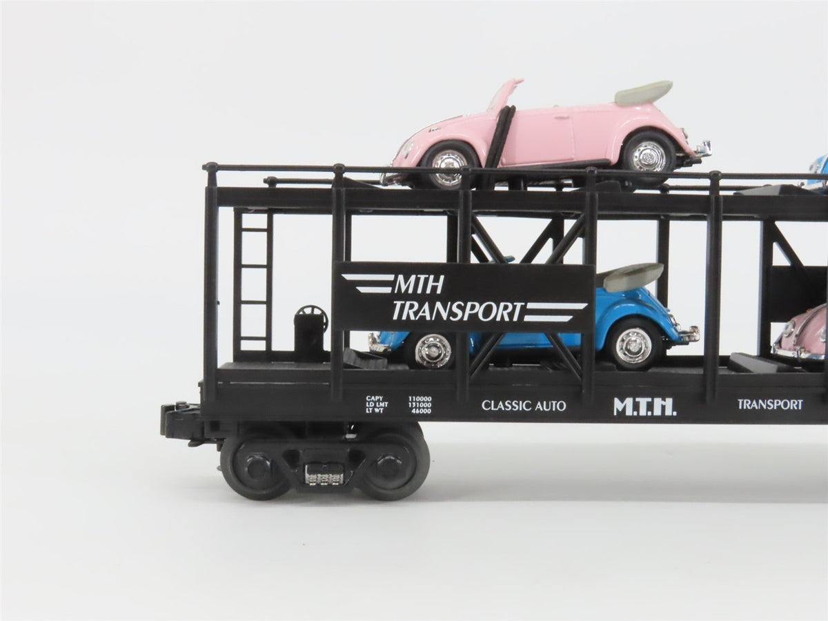 O Gauge 3-Rail MTH Rail King 30-76030 Auto Carrier #1967 w/ 2 VW Bugs
