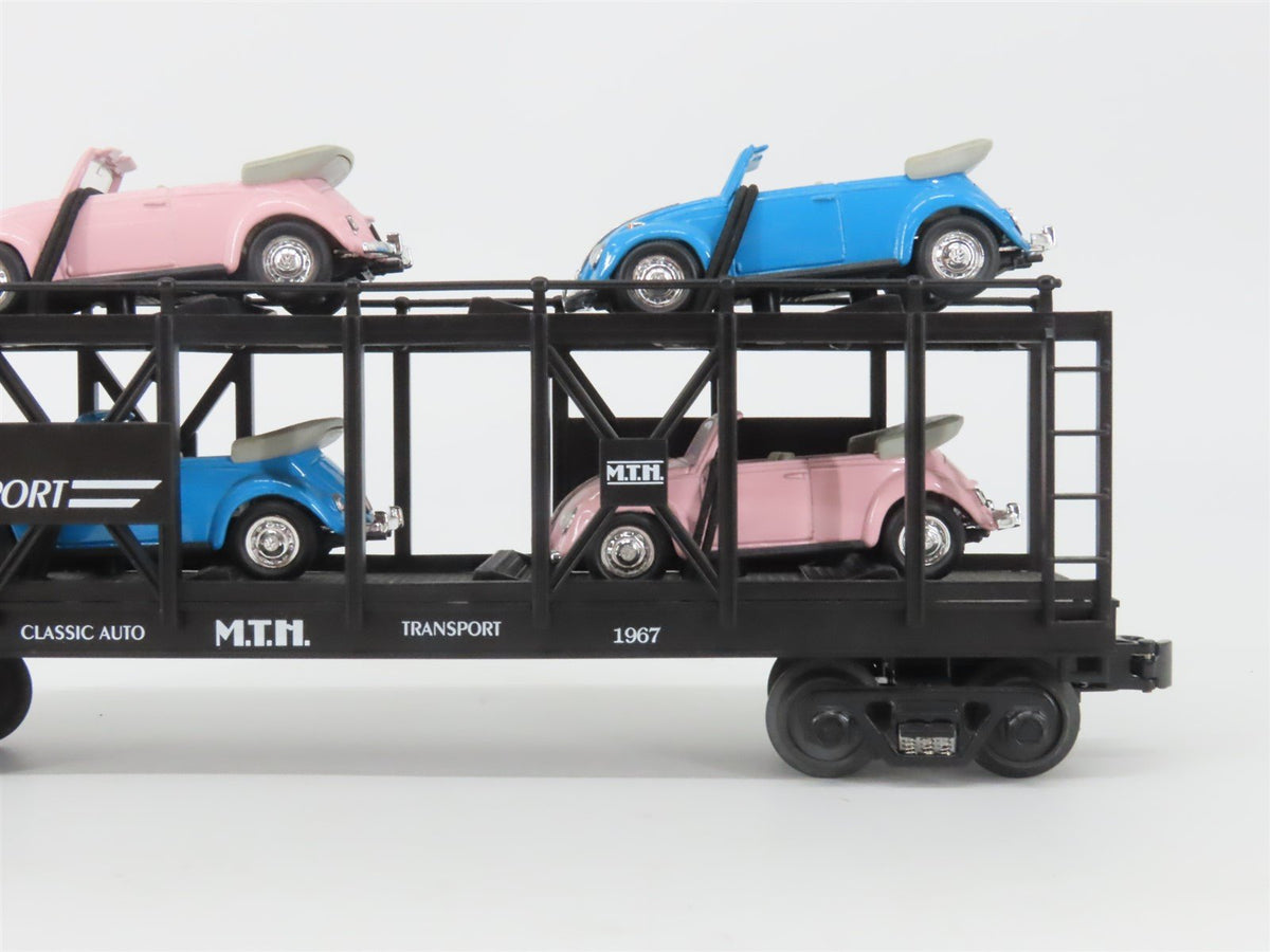 O Gauge 3-Rail MTH Rail King 30-76030 Auto Carrier #1967 w/ 2 VW Bugs