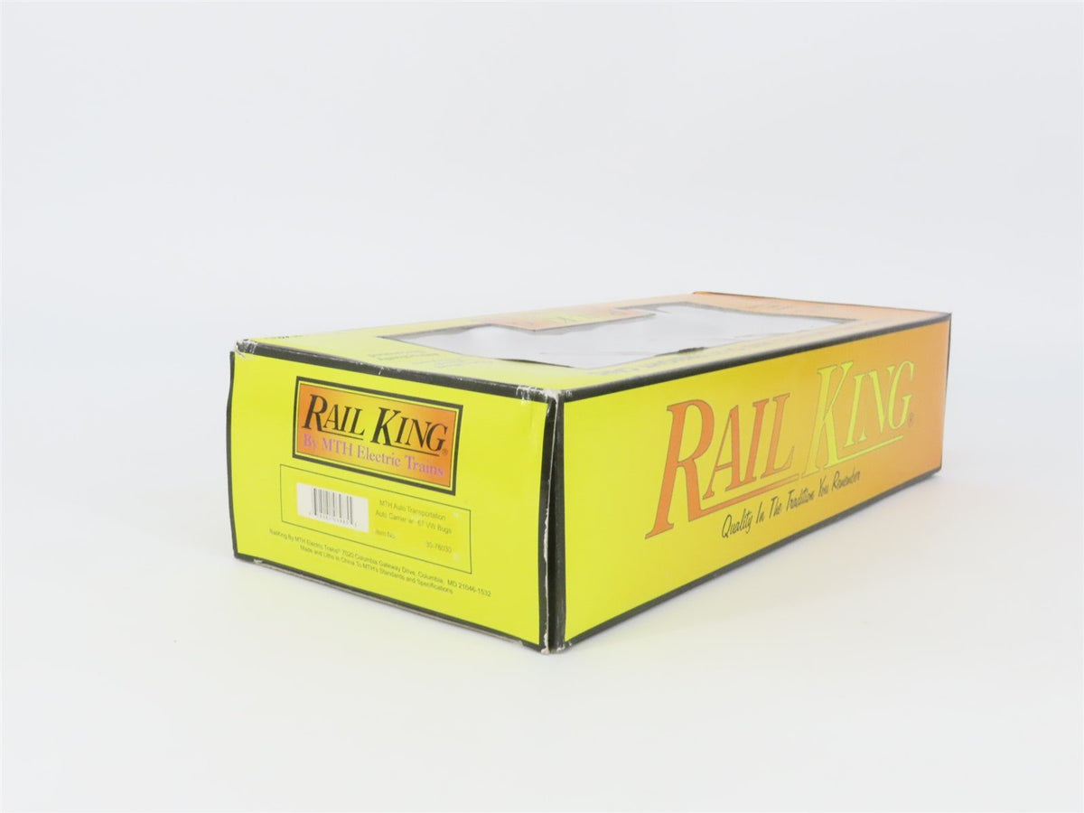 O Gauge 3-Rail MTH Rail King 30-76030 Auto Carrier #1967 w/ 2 VW Bugs