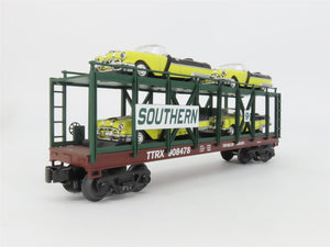 O Gauge 3-Rail MTH Rail King 30-76140 SOU Auto Carrier #908478 w/ 4 Pontiacs