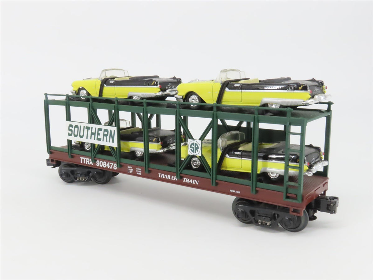 O Gauge 3-Rail MTH Rail King 30-76140 SOU Auto Carrier #908478 w/ 4 Pontiacs