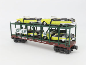 O Gauge 3-Rail MTH Rail King 30-76140 SOU Auto Carrier #908478 w/ 4 Pontiacs