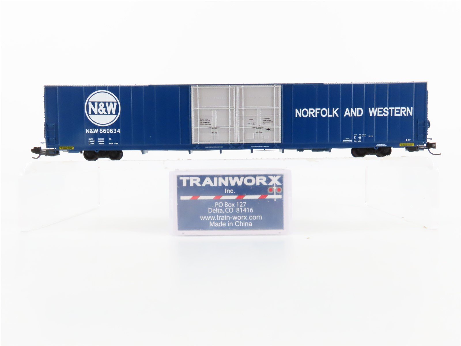 N Scale Trainworx 2927-02 N&W Norfolk & Western 86' Auto Parts Box Car 860634