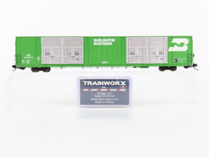 N Scale Trainworx 2811-02 BN Burlington Northern 86' Auto Parts Box Car 395053