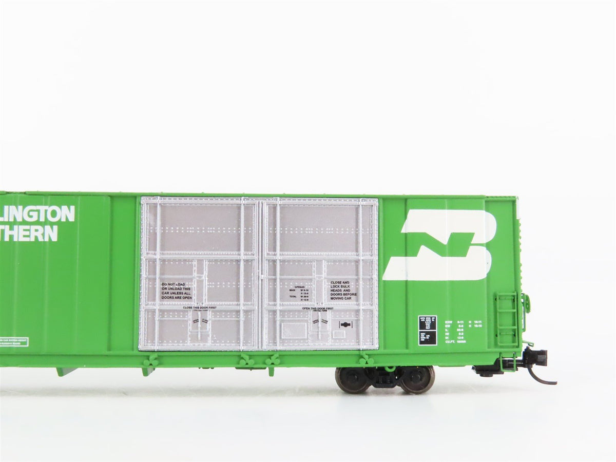 N Scale Trainworx 2811-02 BN Burlington Northern 86&#39; Auto Parts Box Car 395053