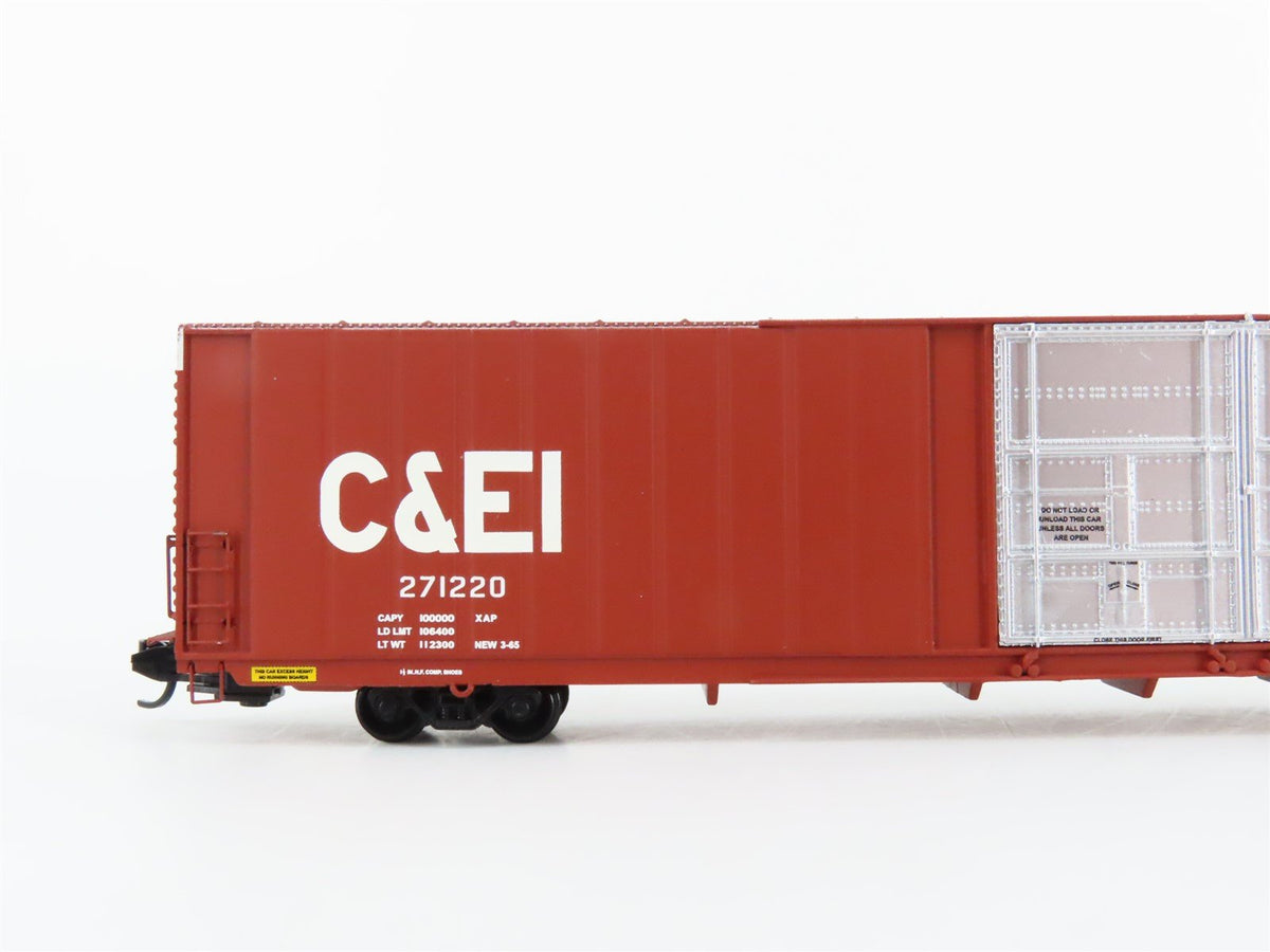 N Scale Trainworx C&amp;EI Chicago &amp; Eastern Illinois 86&#39; Auto Parts Box Car 271220