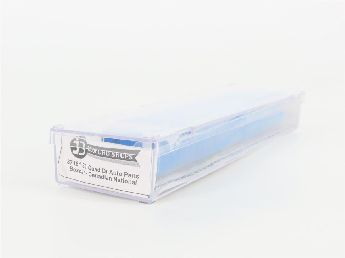 N Scale Bluford Shops 87181 CN Canadian National 86&#39; Auto Parts Box Car 798088