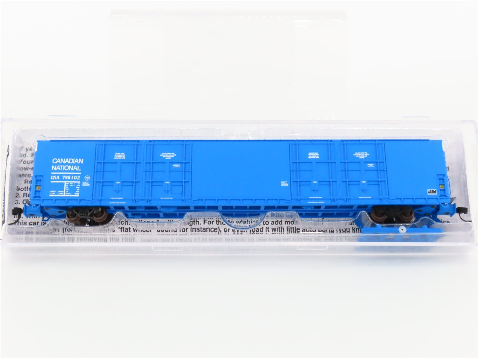 N Scale Bluford Shops 87182 CN Canadian National 86' Auto Parts Box Car 798102