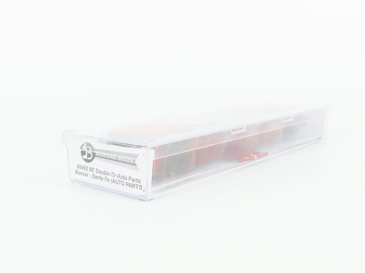 N Bluford Shops 86492 ATSF Santa Fe 86&#39; Double Door Auto Parts Box Car 36717