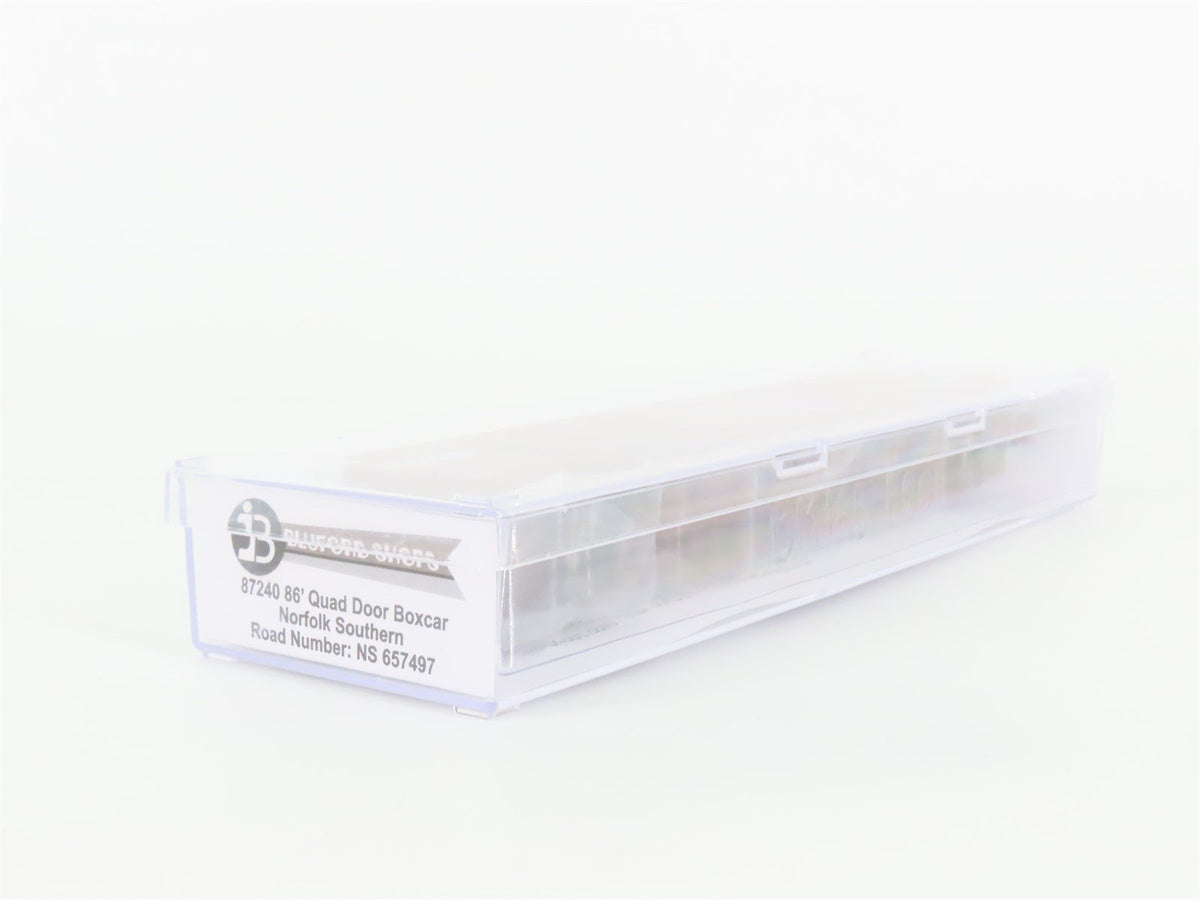 N Scale Bluford Shops 87240 NS Norfolk Southern 86&#39; Auto Parts Box Car 657497