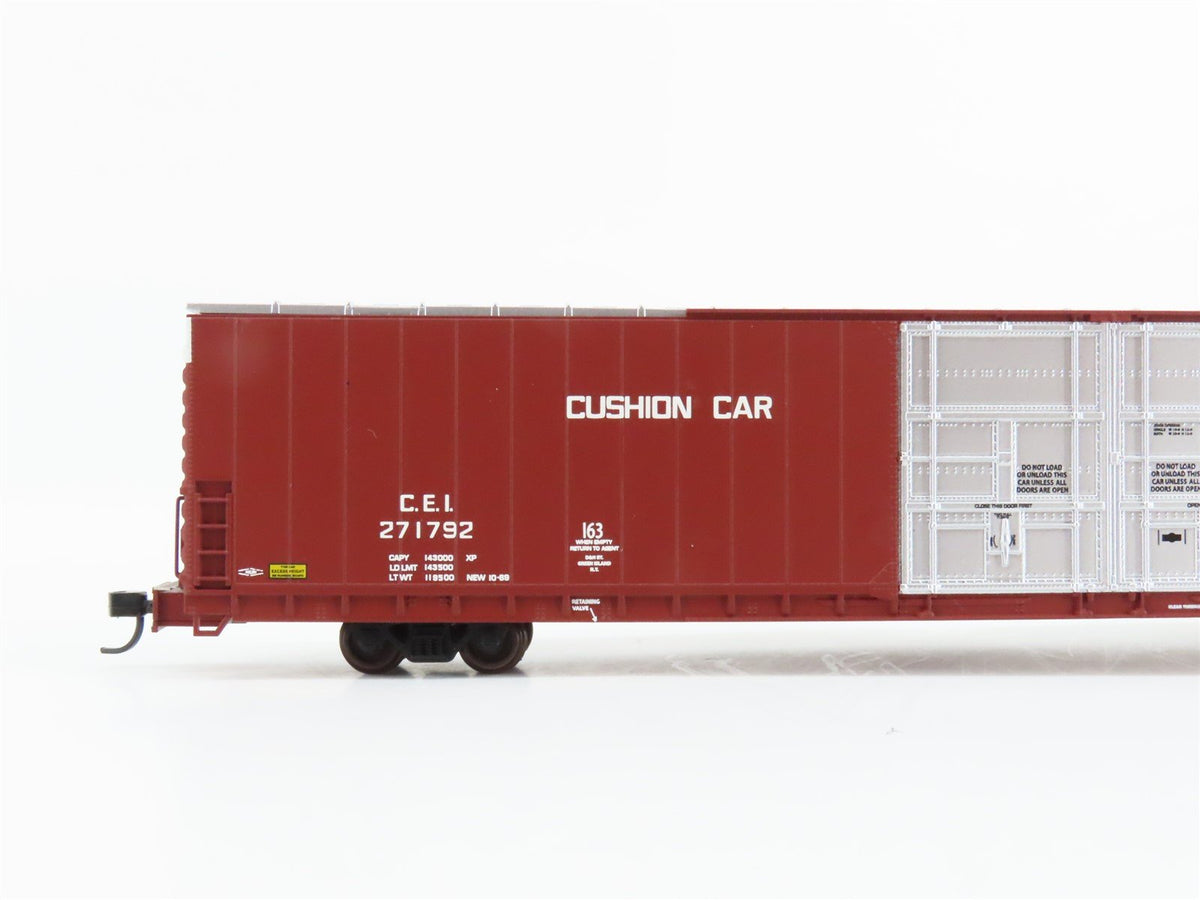 N Scale Bluford Shops 86580 C&amp;EI 86&#39; Double Door Auto Parts Box Car 271792