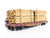 LOT of 2 HO Scale ATSF Santa Fe & UP Union Pacific Flat Cars w/ Custom Loads