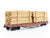 LOT of 2 HO Scale ATSF Santa Fe & UP Union Pacific Flat Cars w/ Custom Loads