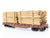 LOT of 2 HO Scale ATSF Santa Fe & UP Union Pacific Flat Cars w/ Custom Loads