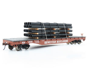 LOT of 2 HO Scale Bachmann WM Western Maryland Flat Cars w/ Custom Loads