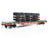 LOT of 2 HO Scale Bachmann WM Western Maryland Flat Cars w/ Custom Loads