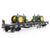 LOT of 2 HO Scale ATSF Santa Fe D&RGW Rio Grande Flat Cars w/ Custom Loads