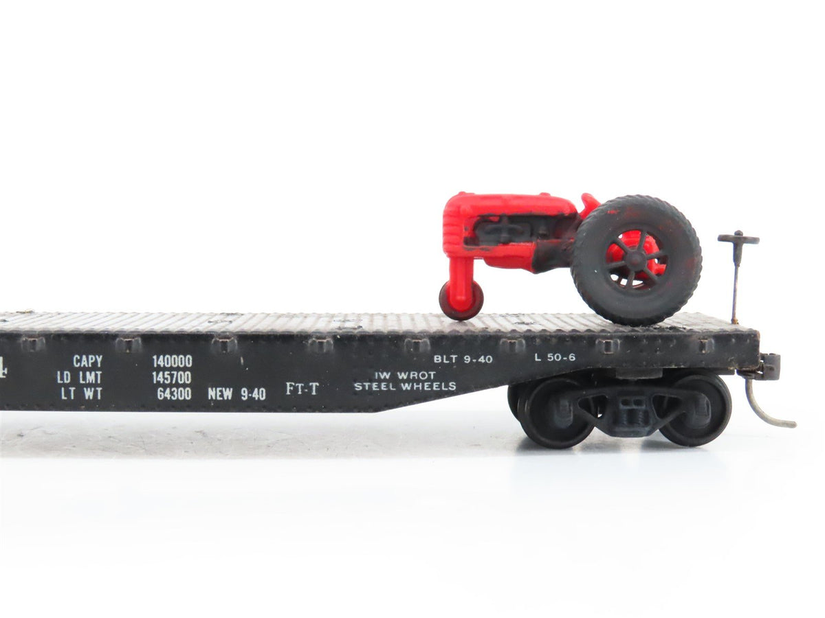 LOT of 2 HO Scale ATSF Santa Fe D&amp;RGW Rio Grande Flat Cars w/ Custom Loads