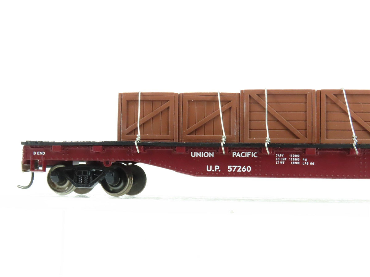 HO Scale Bachmann UP Union Pacific Flat Car #57260 w/ Custom Load