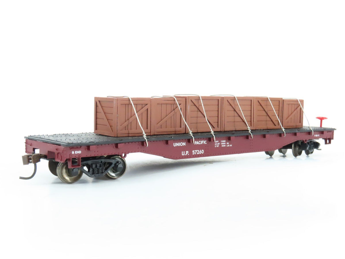 HO Scale Bachmann UP Union Pacific Flat Car #57260 w/ Custom Load
