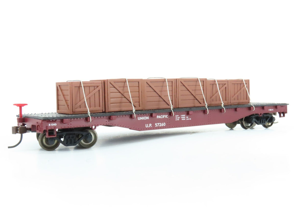 HO Scale Bachmann UP Union Pacific Flat Car #57260 w/ Custom Load