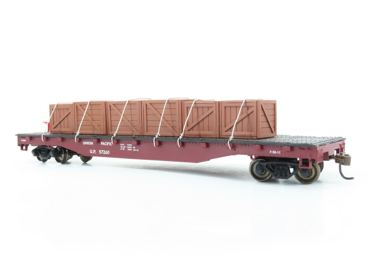 HO Scale Bachmann UP Union Pacific Flat Car #57260 w/ Custom Load