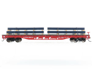 HO Scale Bachmann ATSF Santa Fe Flat Car #90874 w/ Custom Load