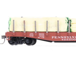 HO Scale Athearn PRR Pennsylvania Flat Car #425500 w/ Custom Lumber Load