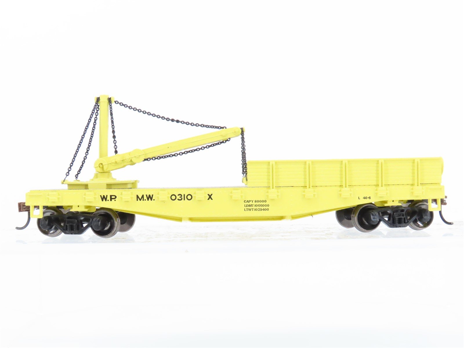 HO Scale Athearn WP Western Pacific MOW Derrick Car #0310X