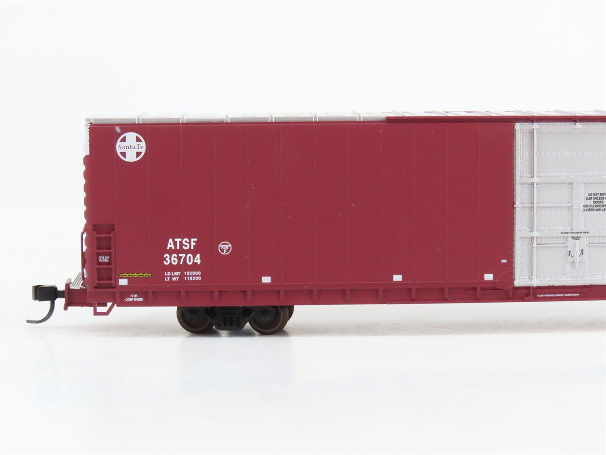 N Bluford Shops 86362 ATSF Santa Fe 86&#39; Double Door Auto Parts Box Car 36704
