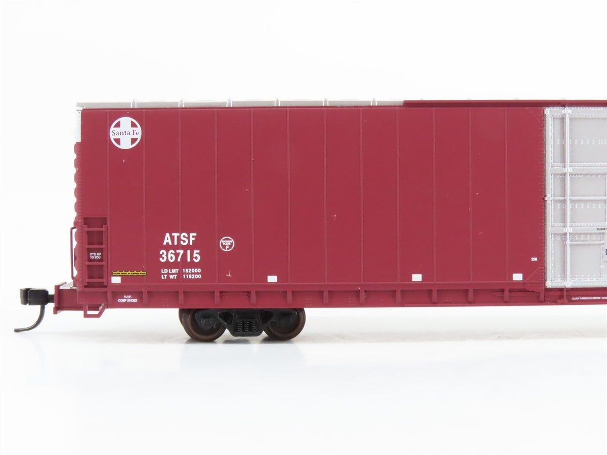 N Bluford Shops 86361 ATSF Santa Fe 86&#39; Double Door Auto Parts Box Car 36715