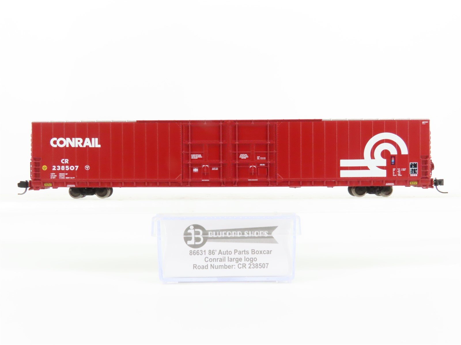 N Scale Bluford Shops 86631 CR Conrail 86' Auto Parts Box Car 238507