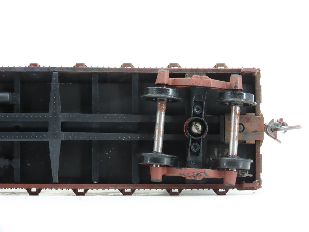 LOT of 2 HO Scale MILW Milwaukee Road Flat Cars #65637 w/ Custom Loads