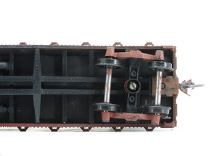 LOT of 2 HO Scale MILW Milwaukee Road Flat Cars #65637 w/ Custom Loads