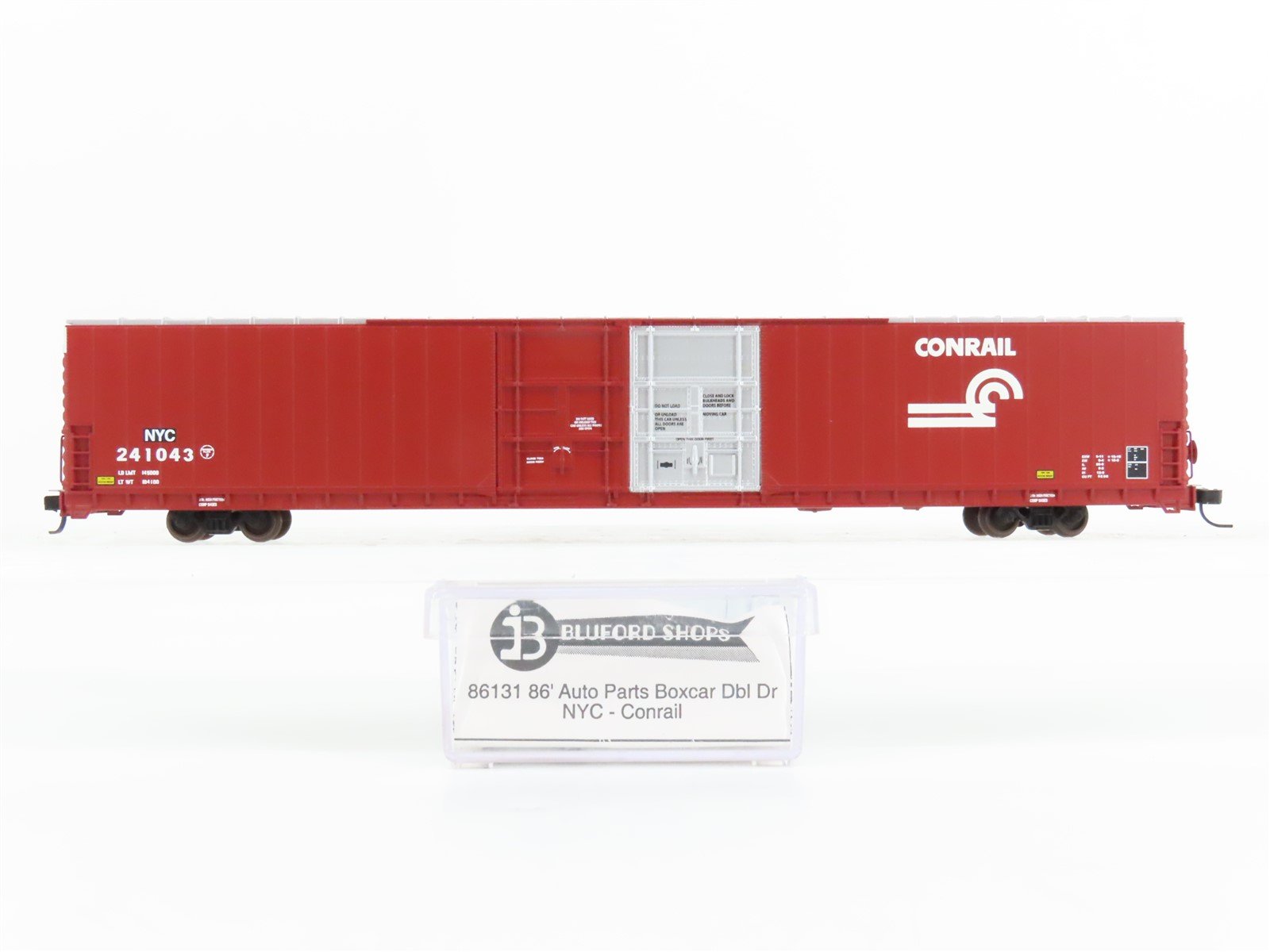 N Bluford Shops 86131 CR/NYC Conrail 86' Double Door Auto Parts Box Car 241043